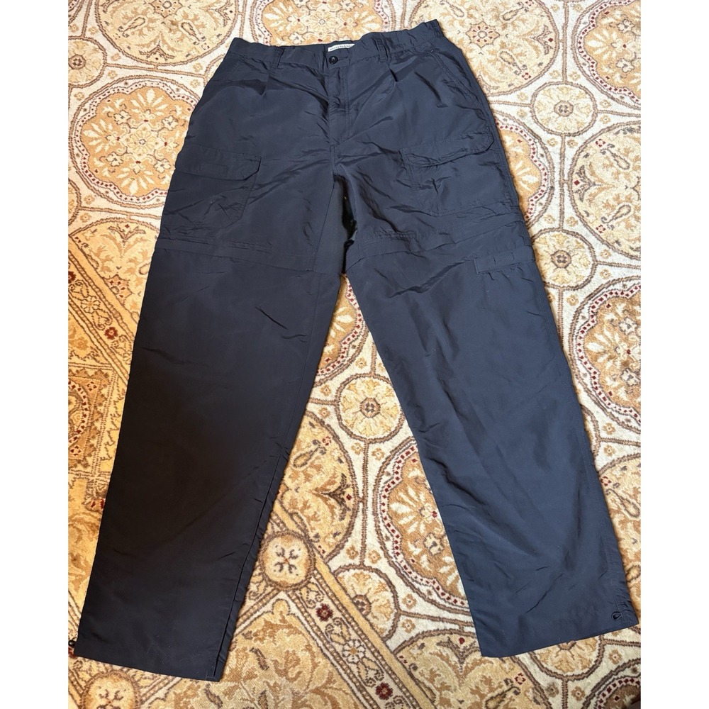 Royal Robbins Convertible Shorts/Pants‎ 12 Black Pockets Adjustable Ankle UPF 50